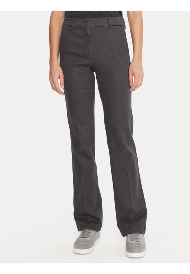 Marella Chinosy Rovo 2523136055 Szary Slim Fit. Kolor: szary. Materiał: bawełna