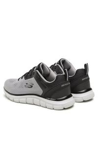 skechers - Skechers Sneakersy Track Broader 232698/GYBK Szary. Kolor: szary. Materiał: materiał #2