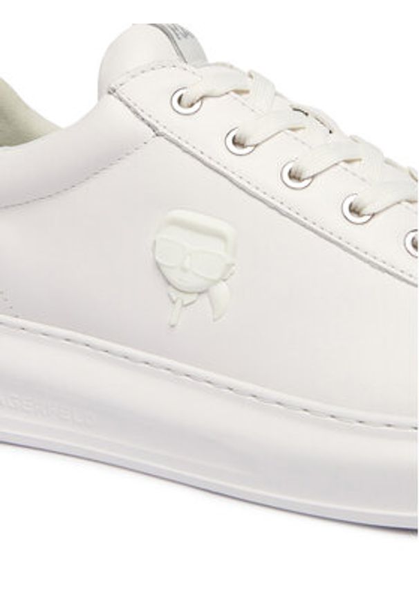 Karl Lagerfeld - KARL LAGERFELD Sneakersy Kapri KL52570N Biały. Kolor: biały. Materiał: skóra