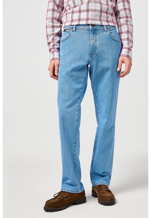 Wrangler - WRANGLER MĘSKIE SPODNIE JEANSOWE TEXAS SKYLINE SPLASH 112362344