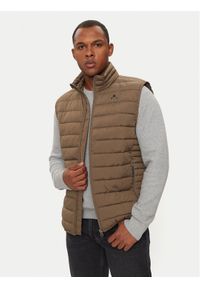 Whistler Bezrękawnik Edge W242278 Beżowy Regular Fit. Kolor: beżowy. Materiał: syntetyk. Długość rękawa: bez rękawów