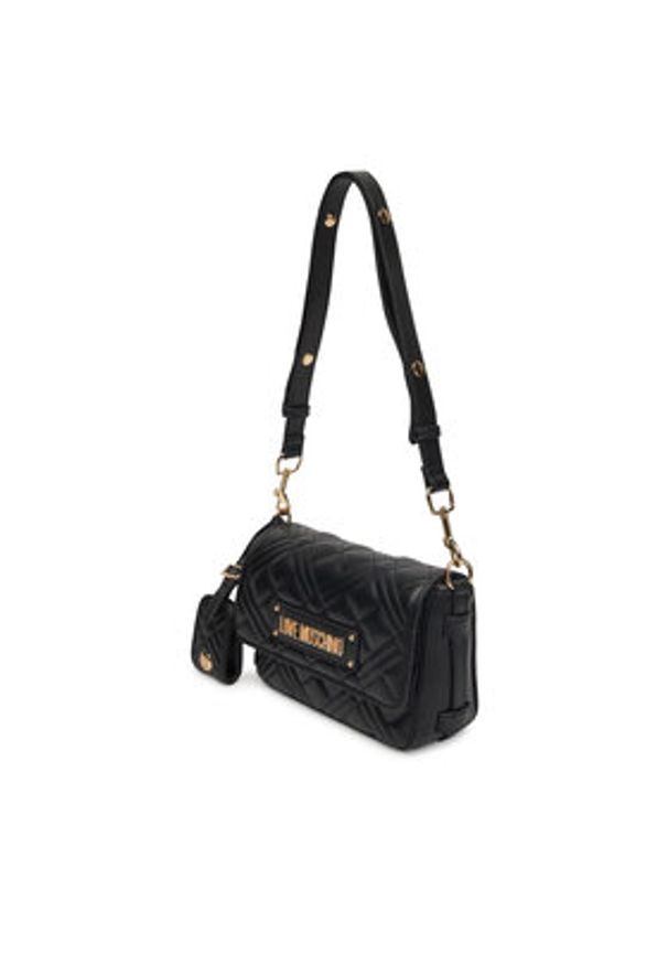 Love Moschino - LOVE MOSCHINO Torebka JC4210PP0MLA0000 Czarny. Kolor: czarny. Materiał: skórzane