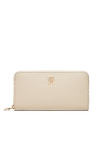 TOMMY HILFIGER - Tommy Hilfiger Duży Portfel Męski Th Distinct Lrg Za AW0AW17482 Écru. Materiał: skóra