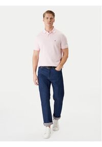 TOMMY HILFIGER - Tommy Hilfiger Polo 1985 MW0MW17770 Różowy Regular Fit. Typ kołnierza: polo. Kolor: różowy. Materiał: bawełna #3