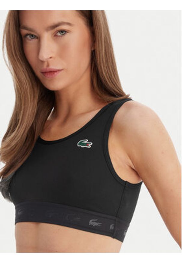 Lacoste Biustonosz sportowy IF0133 Czarny. Kolor: czarny. Materiał: syntetyk
