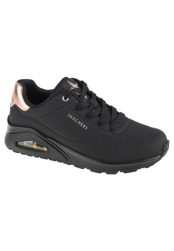 skechers - Buty do chodzenia damskie Skechers Uno Golden Air. Zapięcie: sznurówki. Kolor: żółty, wielokolorowy, czarny. Materiał: guma, materiał, syntetyk. Szerokość cholewki: normalna. Sport: turystyka piesza