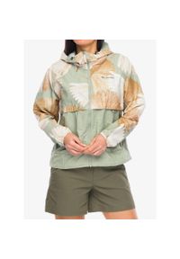columbia - Kurtka przeciwwiatrowa damska Columbia Spire Valley Printed Windbreaker. Kolor: zielony