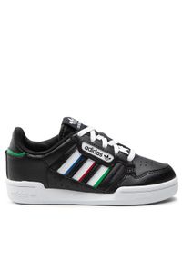 Adidas - adidas Sneakersy Continental 80 Stripes C GW6649 Czarny. Kolor: czarny. Materiał: skóra