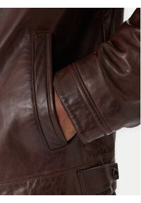 Milestone Kurtka skórzana Ms Barney 531063 21295 Brązowy Regular Fit. Kolor: brązowy. Materiał: skóra #2