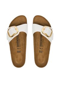 Birkenstock Klapki Madrid Big Buckle 1019814 Biały. Kolor: biały. Materiał: skóra #6