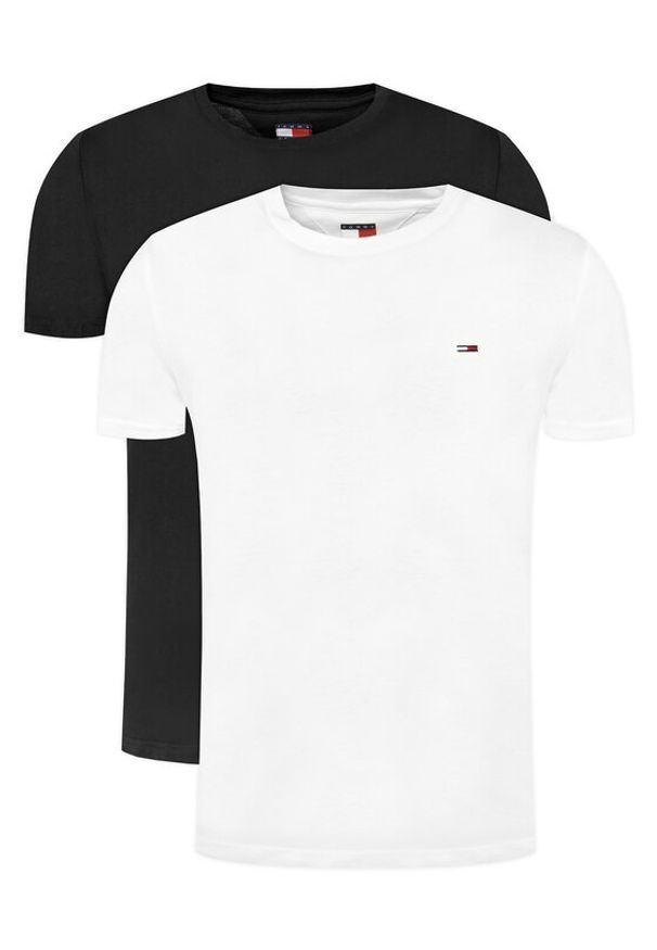 Tommy Jeans Komplet 2 t-shirtów DM0DM21344 Kolorowy Slim Fit. Materiał: bawełna. Wzór: kolorowy