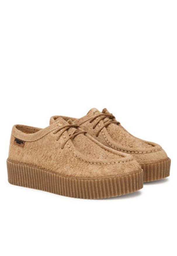 Weekend Max Mara Półbuty Kapoknew 2525526075600 Beżowy. Kolor: beżowy. Materiał: zamsz, skóra