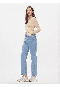 Calvin Klein Jeans Bluzka J20J222559 Beżowy Slim Fit. Kolor: beżowy. Materiał: syntetyk #3
