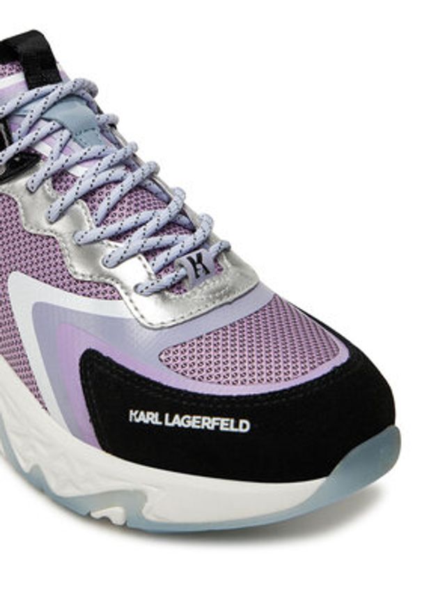 Karl Lagerfeld - KARL LAGERFELD Sneakersy Blaze KL62415 Fioletowy. Kolor: fioletowy. Materiał: materiał
