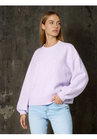 Sinsay - Sweter basic - fioletowy. Kolor: fioletowy
