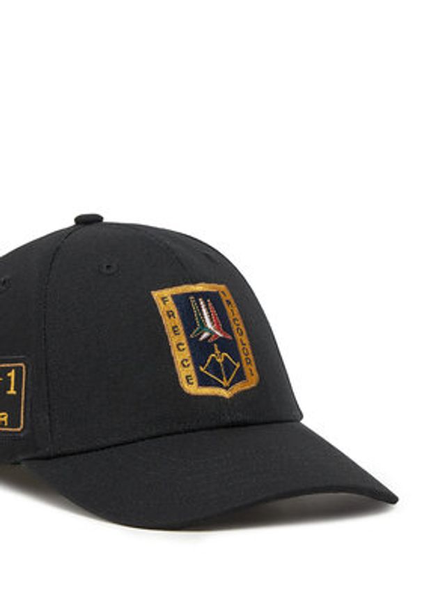 Aeronautica Militare Czapka z daszkiem 251HA1150CT3043 Czarny. Kolor: czarny. Materiał: materiał, bawełna