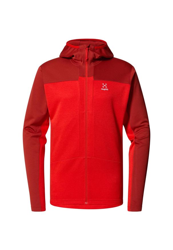 Haglöfs - Bluza techniczna męska ROC Flash Mid Hood. Kolor: czerwony