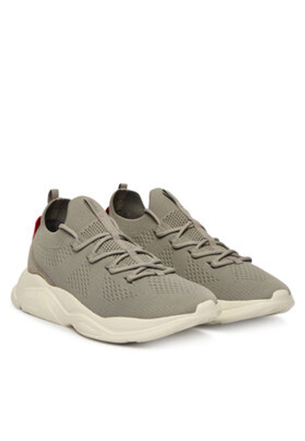 Hugo - HUGO Sneakersy Leon 50563493 Szary. Kolor: szary. Materiał: materiał