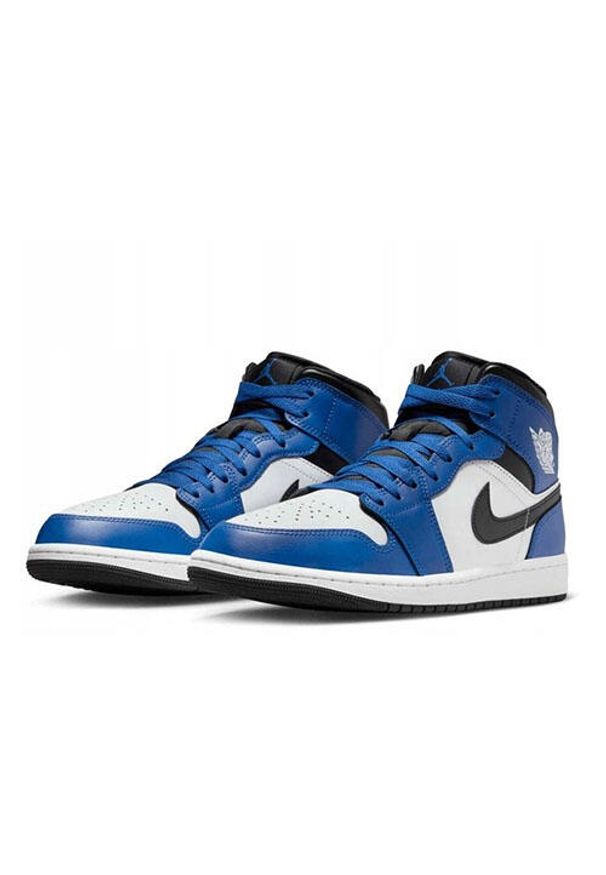 Buty Sportowe Męskie Nike Air Jordan 1 Mid. Okazja: na co dzień. Kolor: wielokolorowy. Materiał: guma, skóra. Sport: bieganie