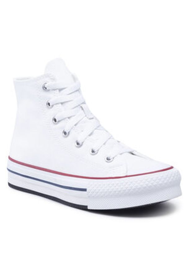 Converse Trampki Chuck Taylor All Star Eva Lift Hi 272856C Biały. Kolor: biały. Materiał: materiał
