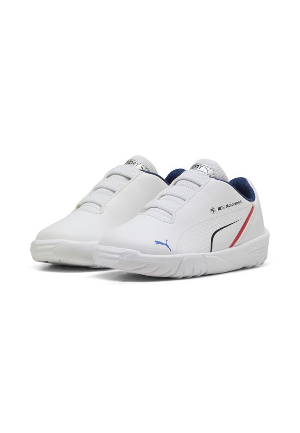 Puma - Sneakersy dla małych dzieci BMW M Motorsport Drift Cat 11 PUMA White. Okazja: na co dzień. Kolor: biały, wielokolorowy, beżowy