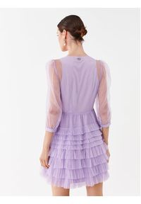 TwinSet - TWINSET Sukienka koktajlowa 232TP2641 Fioletowy Regular Fit. Kolor: fioletowy. Materiał: syntetyk. Styl: wizytowy #4