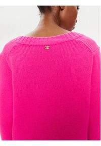 Pinko Sweter Salmone 102245 A1CH Różowy Regular Fit. Kolor: różowy. Materiał: wełna #3