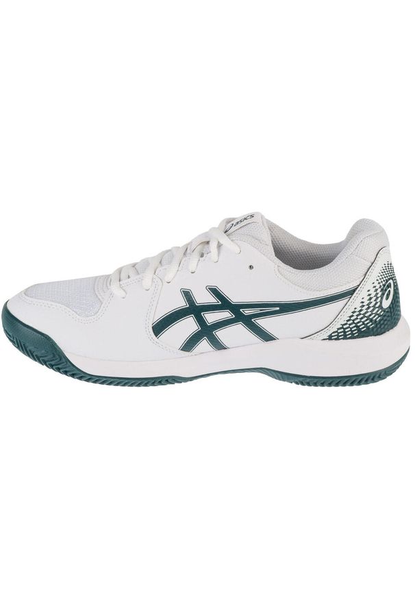 Asics - Buty do tenisa męskie, Gel-Dedicate 8 Clay. Kolor: biały, wielokolorowy, zielony. Sport: tenis