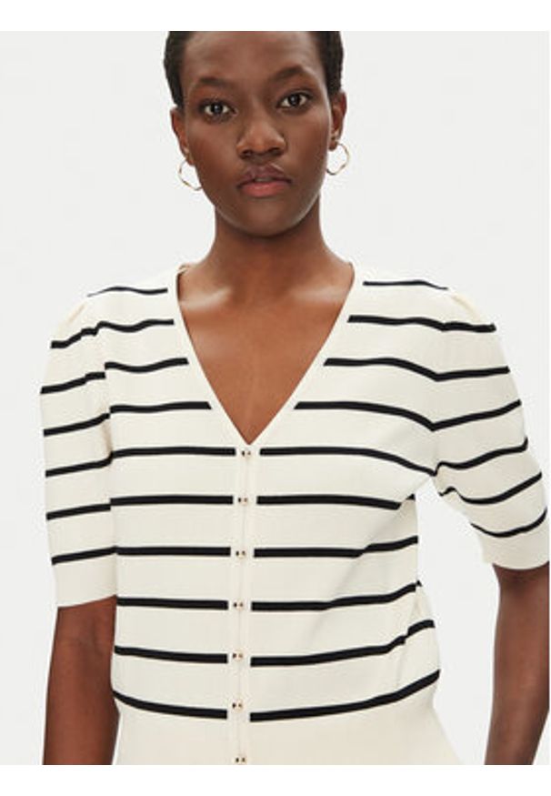 Morgan Sweter 251-MFOLK Écru Regular Fit. Materiał: wiskoza, syntetyk