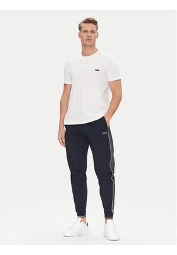 BOSS Spodnie dresowe 50540750 Granatowy Regular Fit. Kolor: niebieski. Materiał: syntetyk