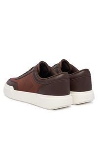 Calvin Klein Sneakersy Chunky Cups Laceup Ox Mix Mat HM0HM02326 Brązowy. Kolor: brązowy. Materiał: skóra, zamsz #4