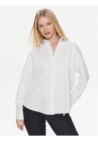 Guess Koszula Ls Nicla W4RH51 WD2M1 Biały Regular Fit. Kolor: biały. Materiał: bawełna