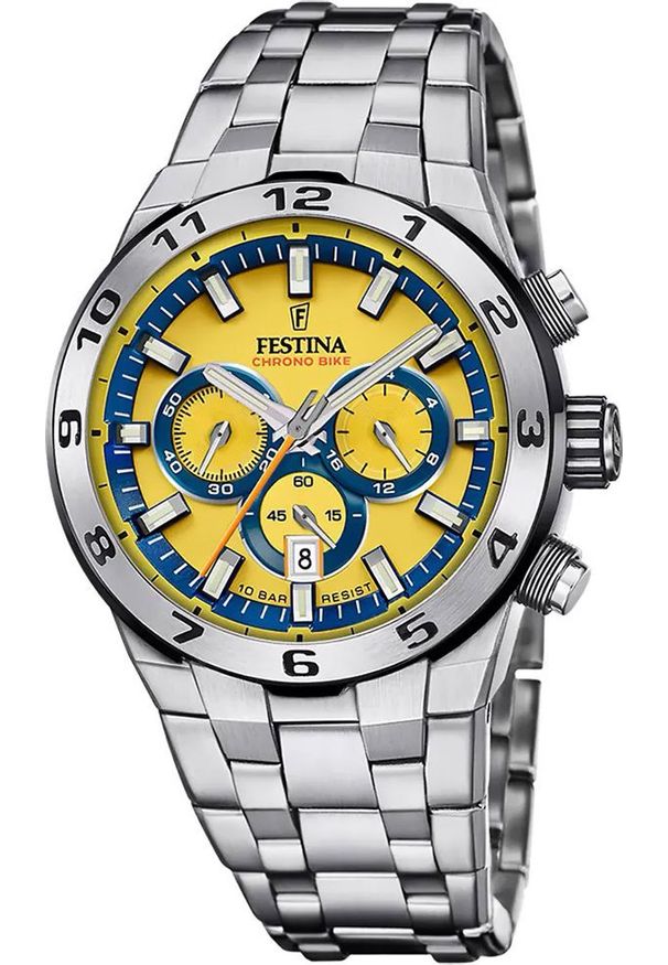 Zegarek Festina Zegarek męski Festina F20670-4 srebrny. Kolor: srebrny