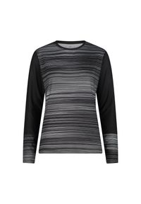 Koszulka damska turystyczna CMP 34N2086. Okazja: na co dzień. Kolor: czarny. Długość rękawa: długi rękaw. Styl: casual, sportowy #1