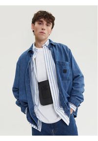 BOSS Koszula jeansowa Laredo 50544660 Granatowy Regular Fit. Kolor: niebieski. Materiał: bawełna #5