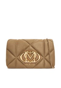 Love Moschino - LOVE MOSCHINO Torebka JC4043PP0NKE0105 Brązowy. Kolor: brązowy. Materiał: skórzane