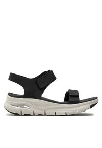 skechers - Skechers Sandały Arch Fit-Touristy 119247/BLK Czarny. Kolor: czarny. Materiał: materiał