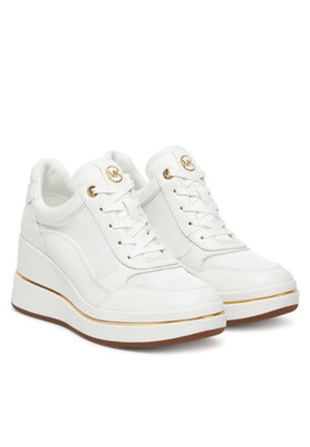 MICHAEL Michael Kors Sneakersy Emmy 43F5EMFS1L Biały. Kolor: biały. Materiał: skóra