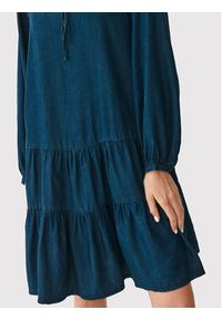 Tatuum Sukienka codzienna Mono T2216.193 Granatowy Regular Fit. Okazja: na co dzień. Kolor: niebieski. Materiał: lyocell. Typ sukienki: proste. Styl: casual #8