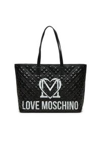 Love Moschino - LOVE MOSCHINO Torebka JC4376PP0LKR100A Czarny. Kolor: czarny. Materiał: skórzane