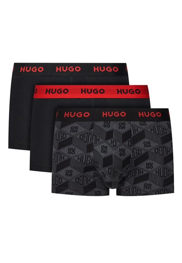Hugo - HUGO Komplet 3 par bokserek 50532550 Kolorowy. Materiał: bawełna. Wzór: kolorowy