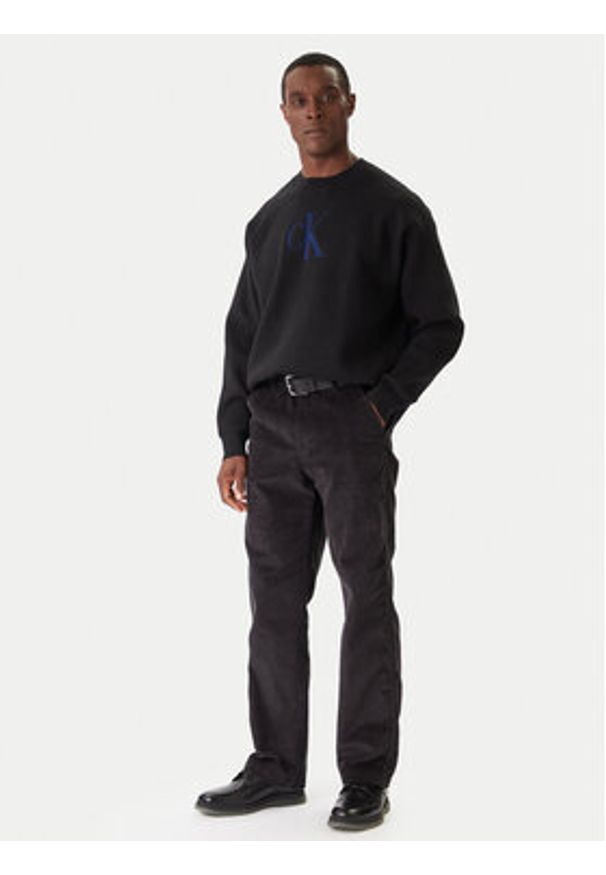 Calvin Klein Jeans Jeansy 90s LV04RD605G Czarny Straight Fit. Kolor: czarny
