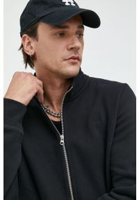 Superdry bluza męska kolor czarny gładka. Kolor: czarny. Materiał: bawełna, poliester. Wzór: gładki #4