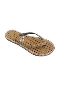 BRASILERAS - Espadryle Kobieta Brasileras Palec Szary antypoślizgowymi gumowymi podeszwami. Okazja: na plażę. Kolor: szary. Materiał: guma. Styl: sportowy #1