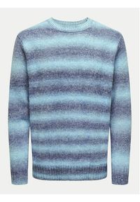 Only & Sons Sweter 22027155 Niebieski Regular Fit. Kolor: niebieski. Materiał: syntetyk #8