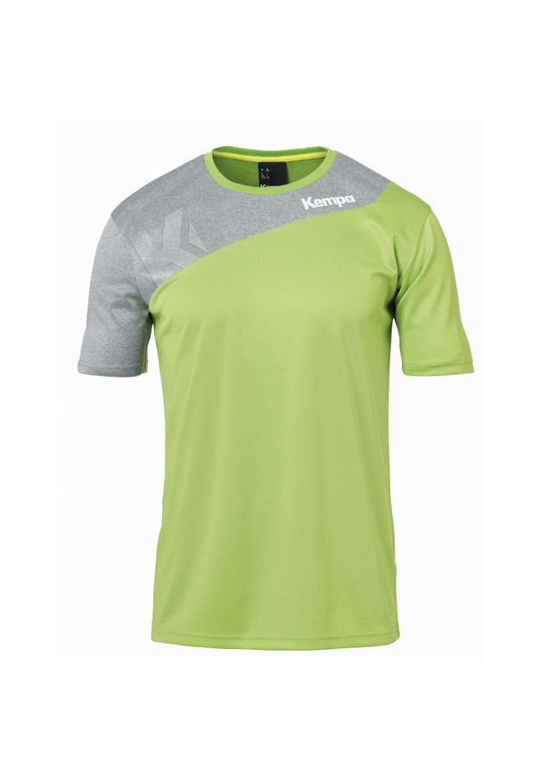 KEMPA - Koszulka dziecięca Kempa Core 2.0. Kolor: wielokolorowy, szary, zielony. Materiał: materiał. Sport: piłka nożna