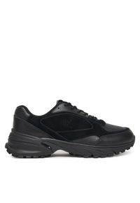 Calvin Klein Jeans Sneakersy Hike Runner Hf Lth Mix YM0YM01289 Czarny. Kolor: czarny. Materiał: skóra