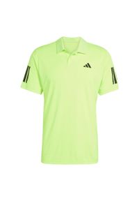 Adidas - Koszulka Club Tennis 3-Stripes Polo. Typ kołnierza: polo. Kolor: żółty. Materiał: materiał