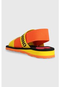 Love Moschino sandały damskie kolor pomarańczowy JA16033G0GJN440A. Kolor: pomarańczowy. Materiał: materiał #5