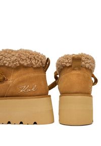 Karl Lagerfeld - KARL LAGERFELD Śniegowce KL48632 Brązowy. Kolor: brązowy. Materiał: zamsz, skóra #2